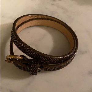 J.Crew adjustable leather bracelet